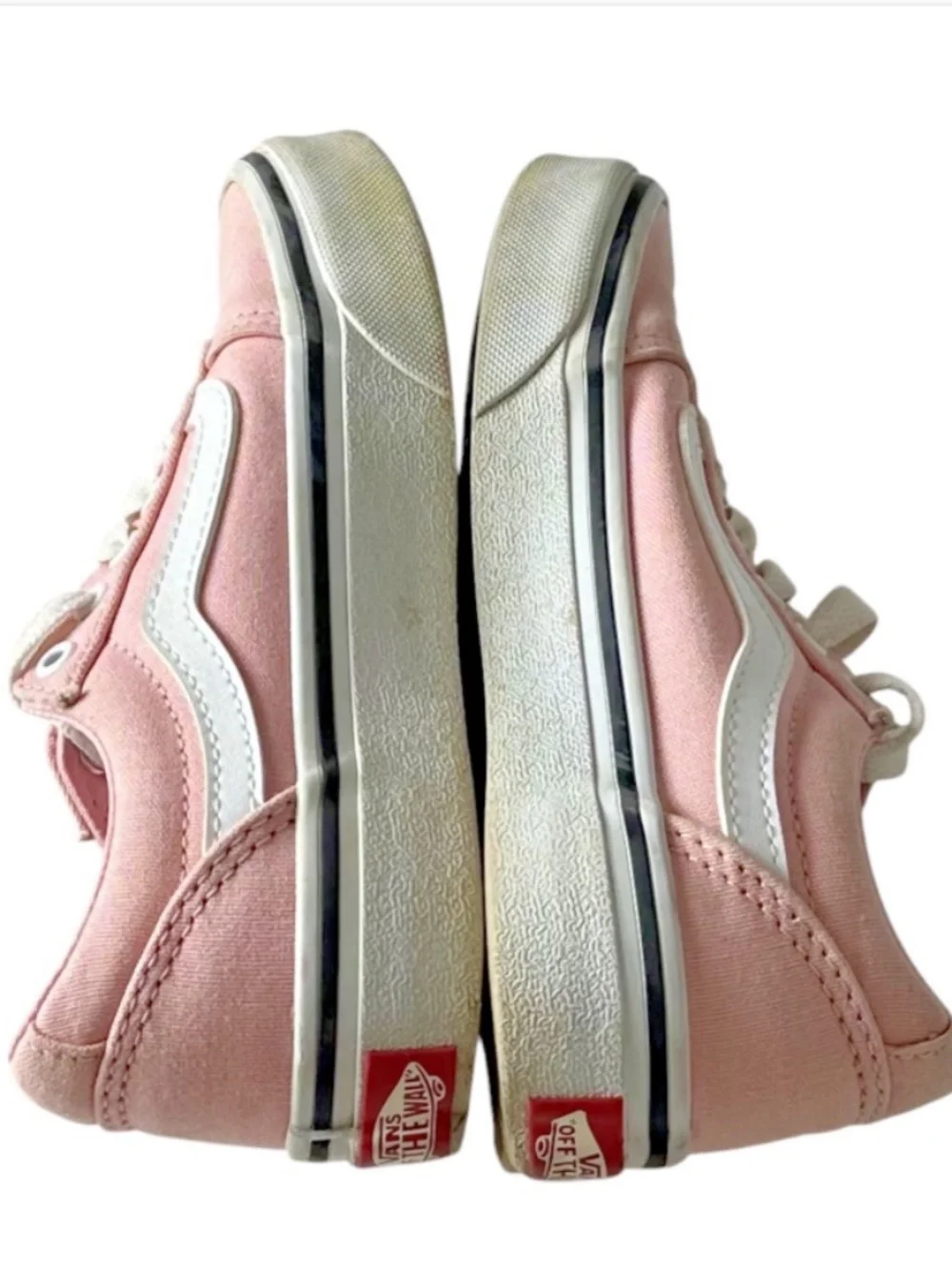 Vans Old Skool Shoes Sneakers Girls Sz 12 Pink Lo Top